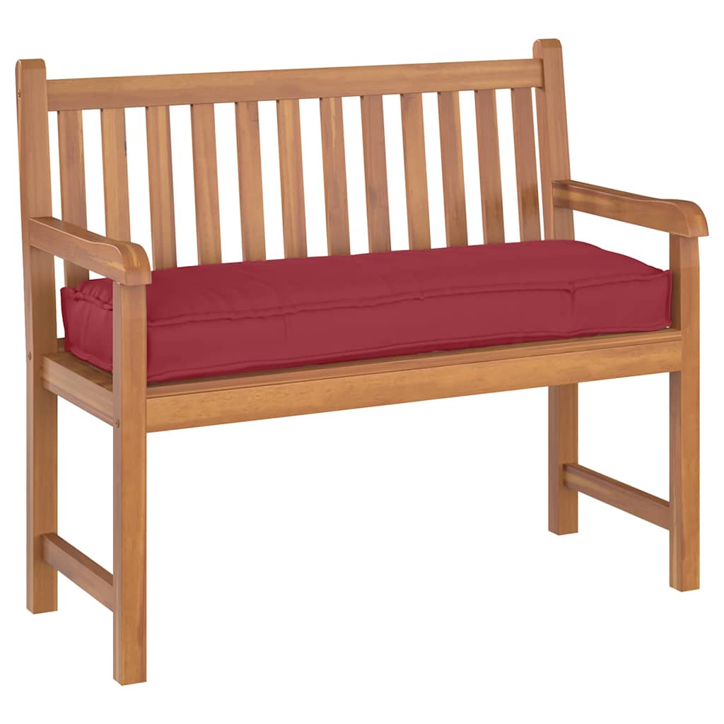 Pallet Cushion for Bench Wine Red 120 x 40 x 8 cm Oxford fabric