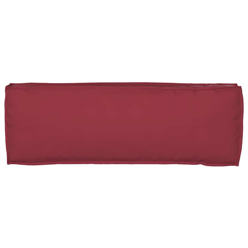 Pallet Cushion for Bench Wine Red 120 x 40 x 8 cm Oxford fabric