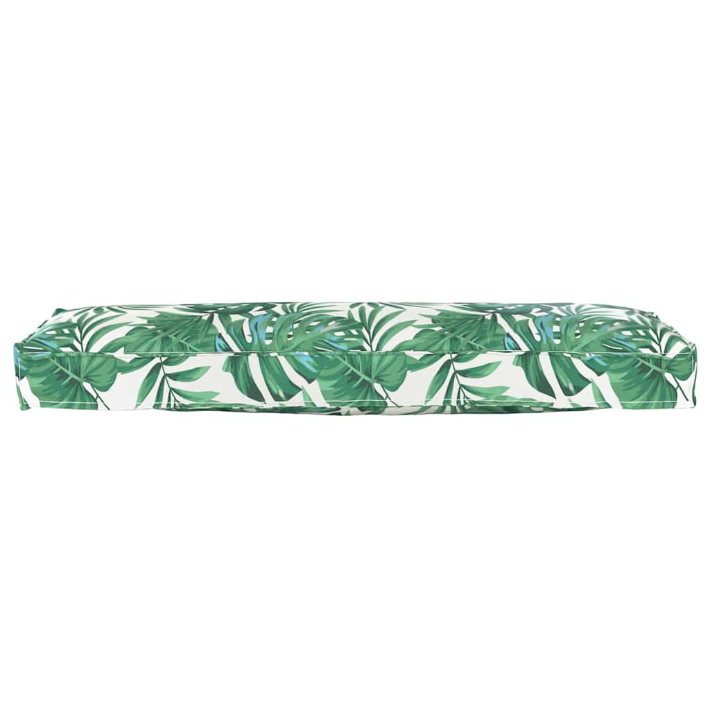 Pallet Cushion for Bench Floral Leaf pattern 120 x 40 x 8 cm
