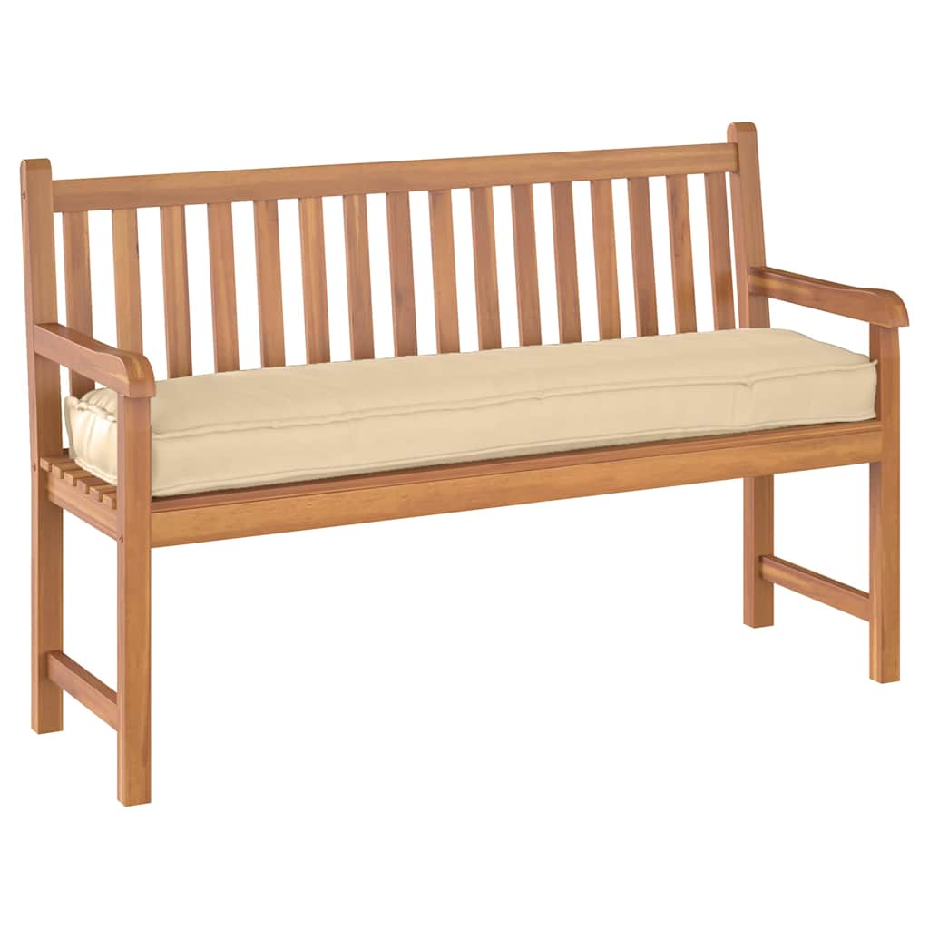 Pallet Cushion for Bench Beige 150 x 40 x 8 cm Oxford fabric