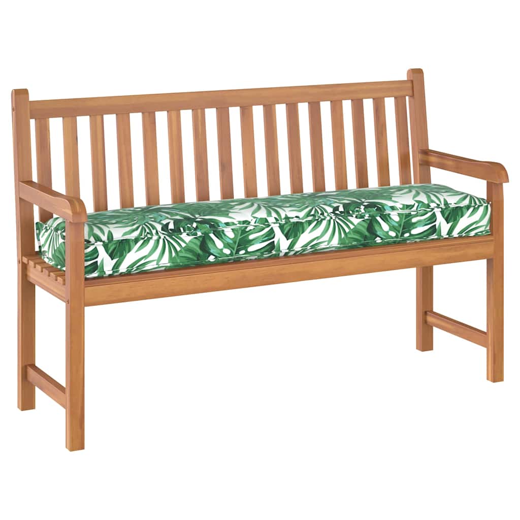 Pallet Cushion for Bench Floral Leaf pattern 150 x 40 x 8 cm