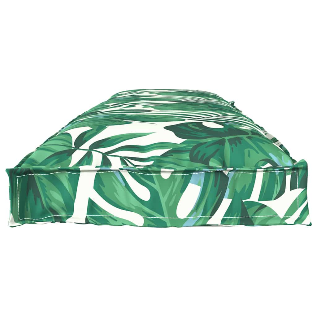 Pallet Cushion for Bench Floral Leaf pattern 150 x 40 x 8 cm