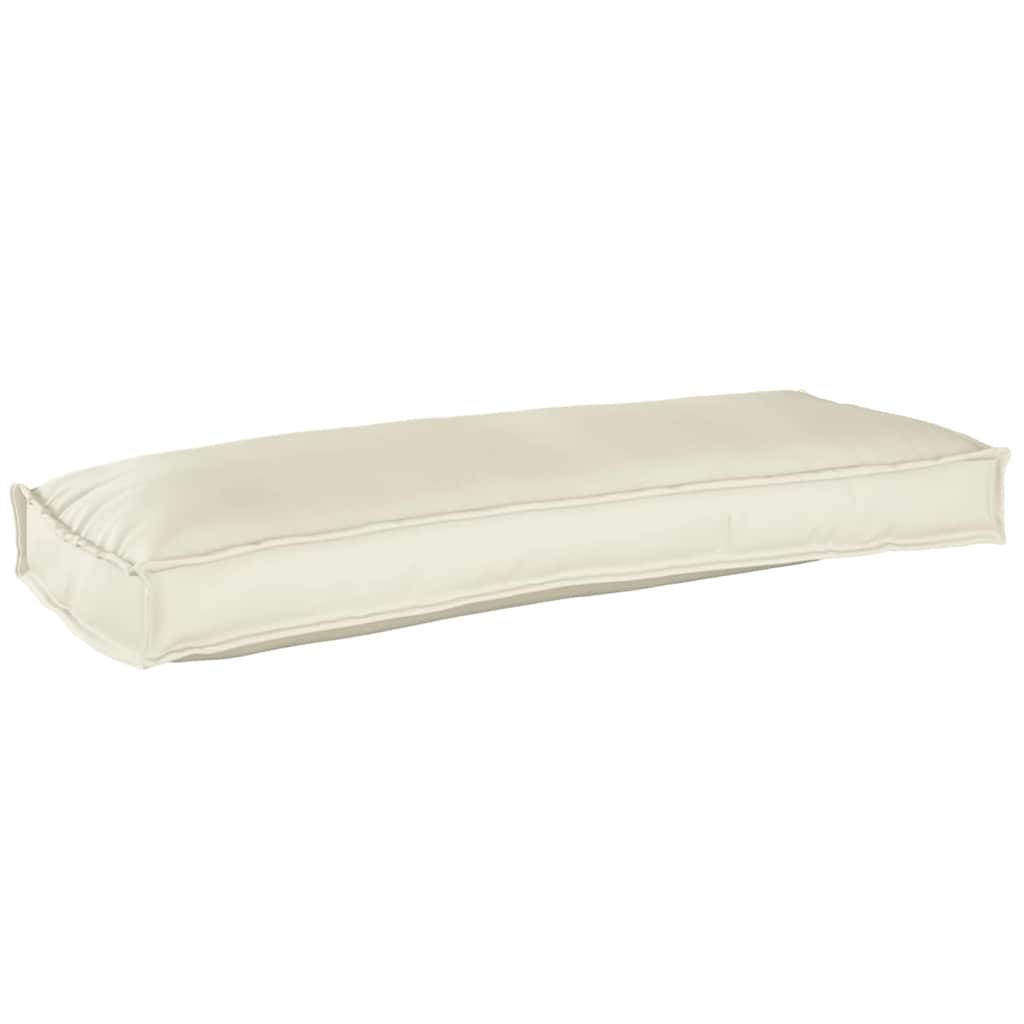 Pallet Cushion Set 2 pcs Cream 100 x 40 x 8 cm Oxford fabric