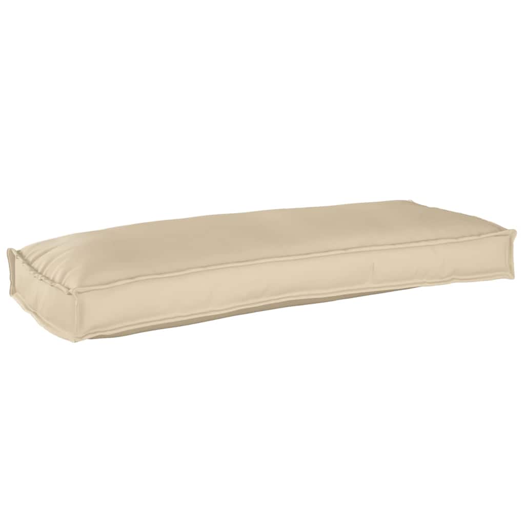 Pallet Cushion Set 2 pcs Beige 100 x 40 x 8 cm Oxford fabric