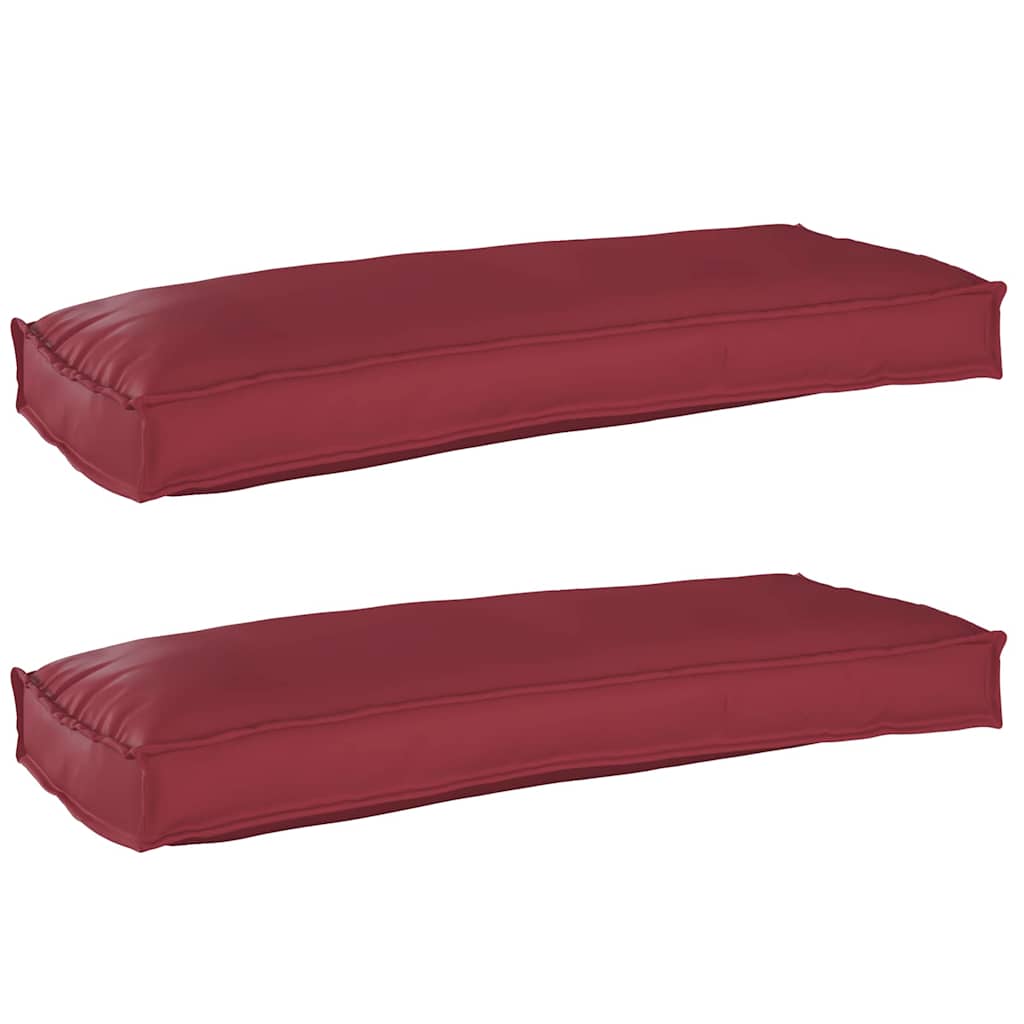 Pallet Cushion Set 2 pcs Wine red 100 x 40 x 8 cm Oxford fabric