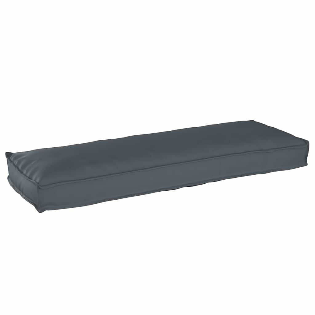 Pallet Cushion Set 2 pcs Anthracite 120 x 40 x 8 cm