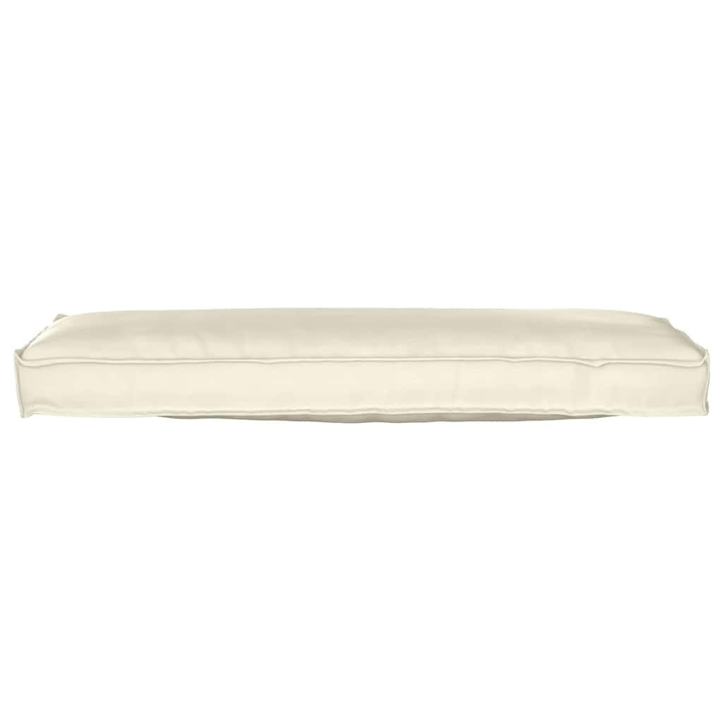 Pallet Cushion Set 2 pcs Cream 120 x 40 x 8 cm Oxford fabric