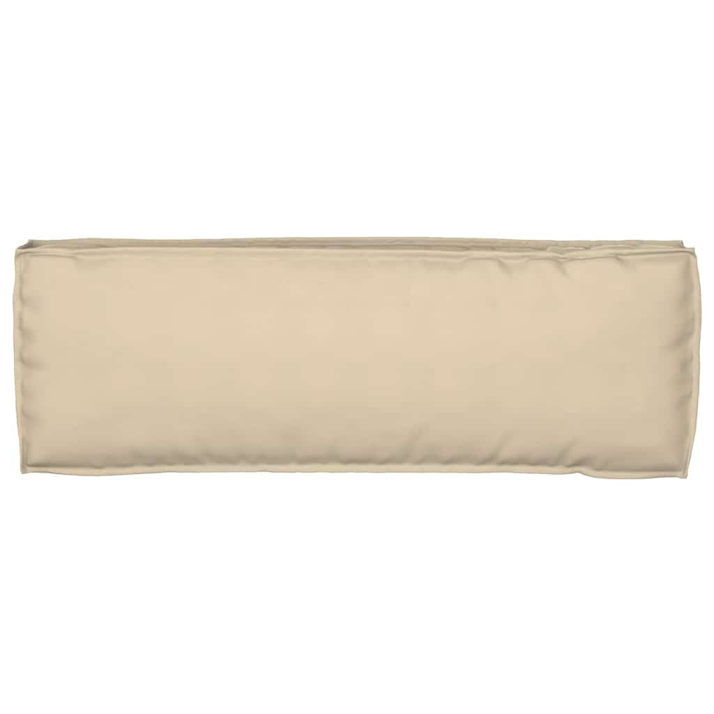 Pallet Cushion Set 2 pcs Beige 120 x 40 x 8 cm Oxford fabric