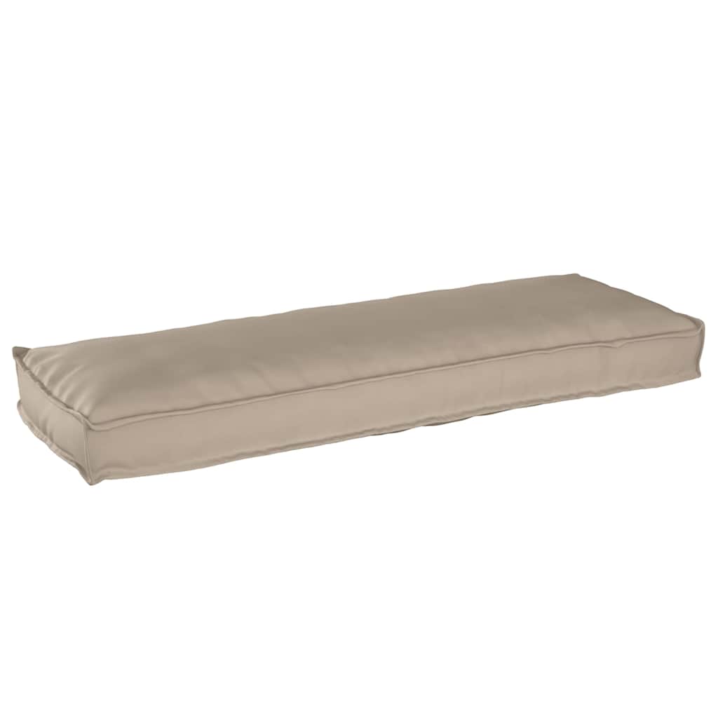 Pallet Cushion Set 2 pcs Taupe 120 x 40 x 8 cm Oxford fabric