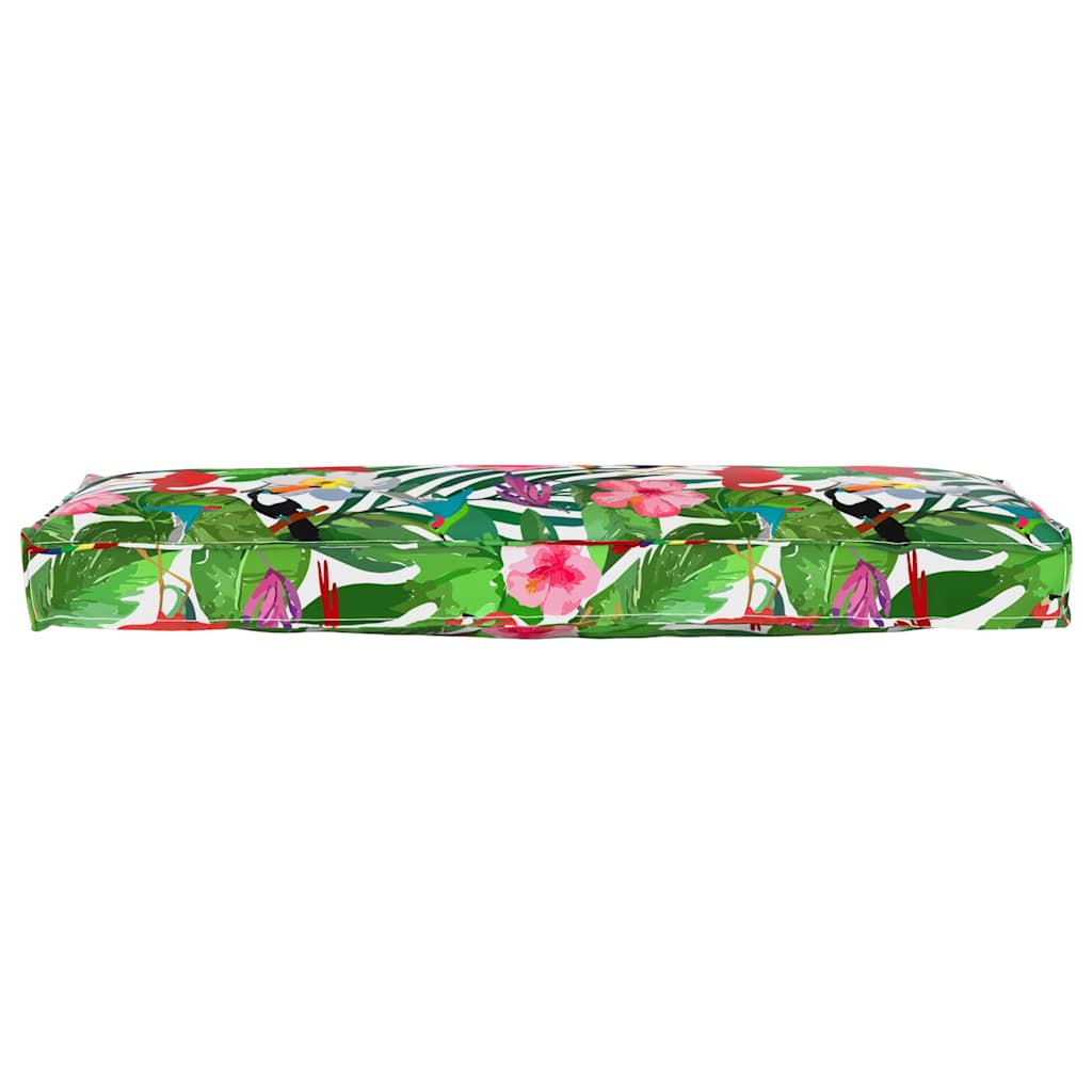Pallet Cushion Set Floral 2 pcs Tropical jungle 120 x 40 x 8 cm