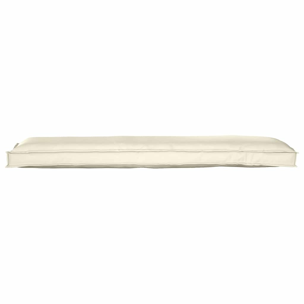 Pallet Cushion Set 2 pcs Cream 150 x 40 x 8 cm Oxford fabric