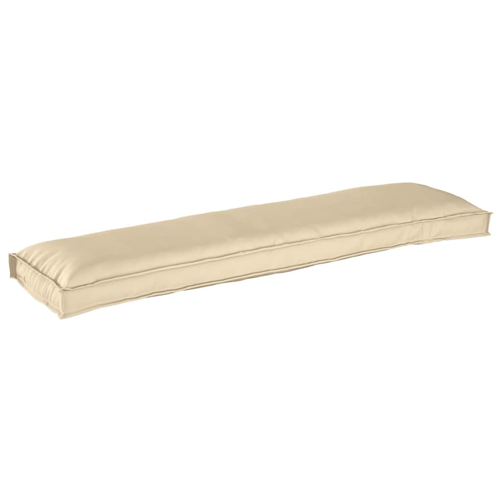 Pallet Cushion Set 2 pcs Beige 150 x 40 x 8 cm Oxford fabric