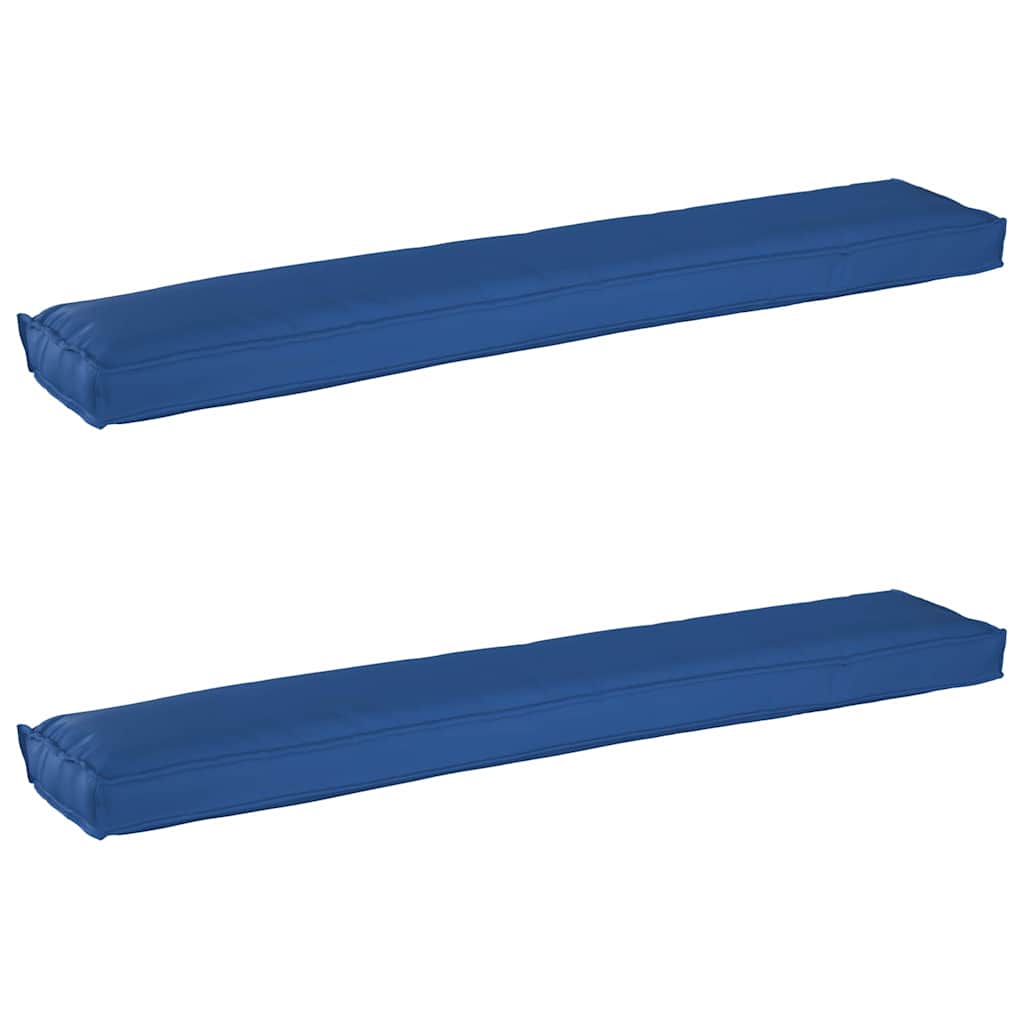 Pallet Cushion Set 2 pcs Royal blue 200 x 40 x 8 cm