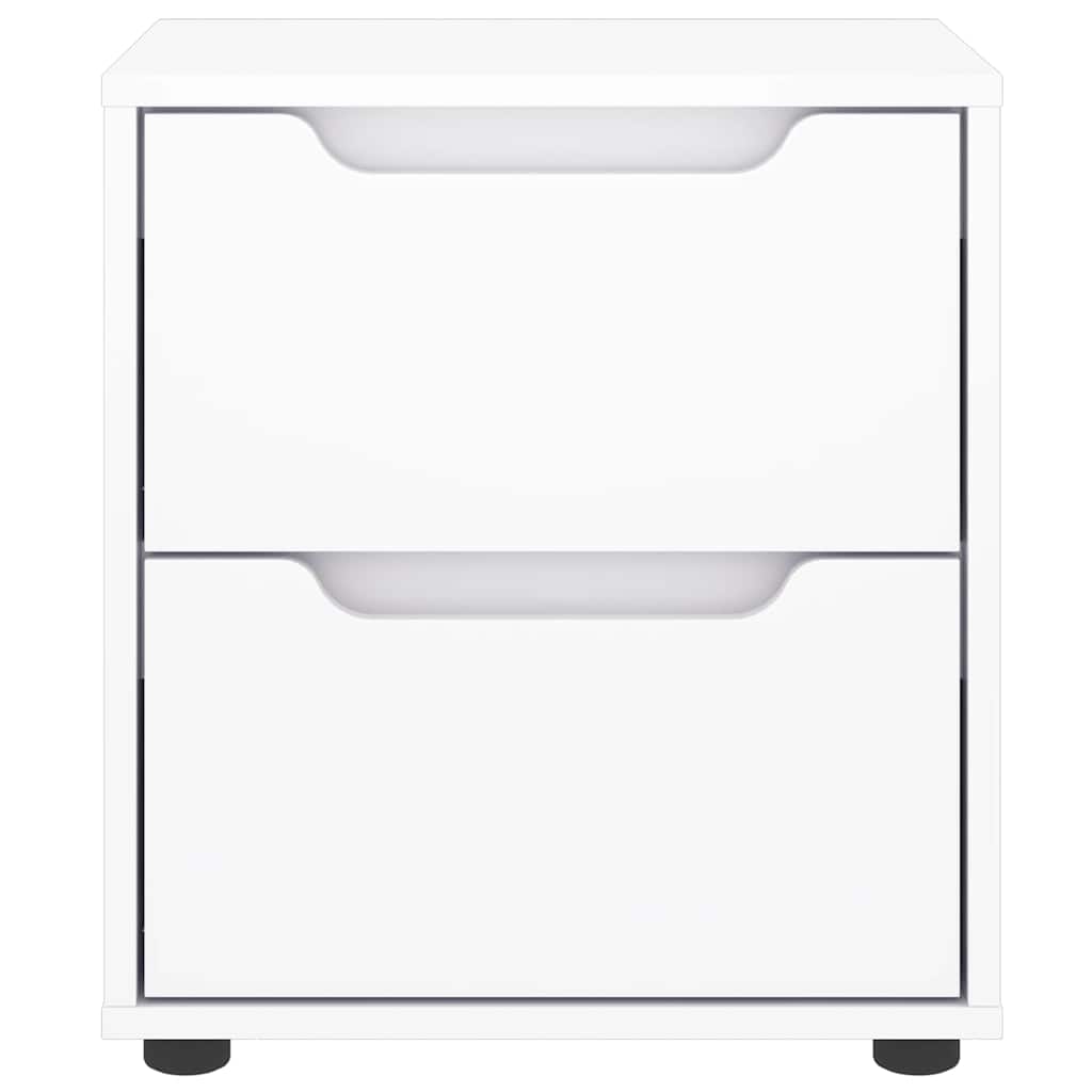 Bedside Cabinet VISNES White 45x40x50 cm Engineered Wood