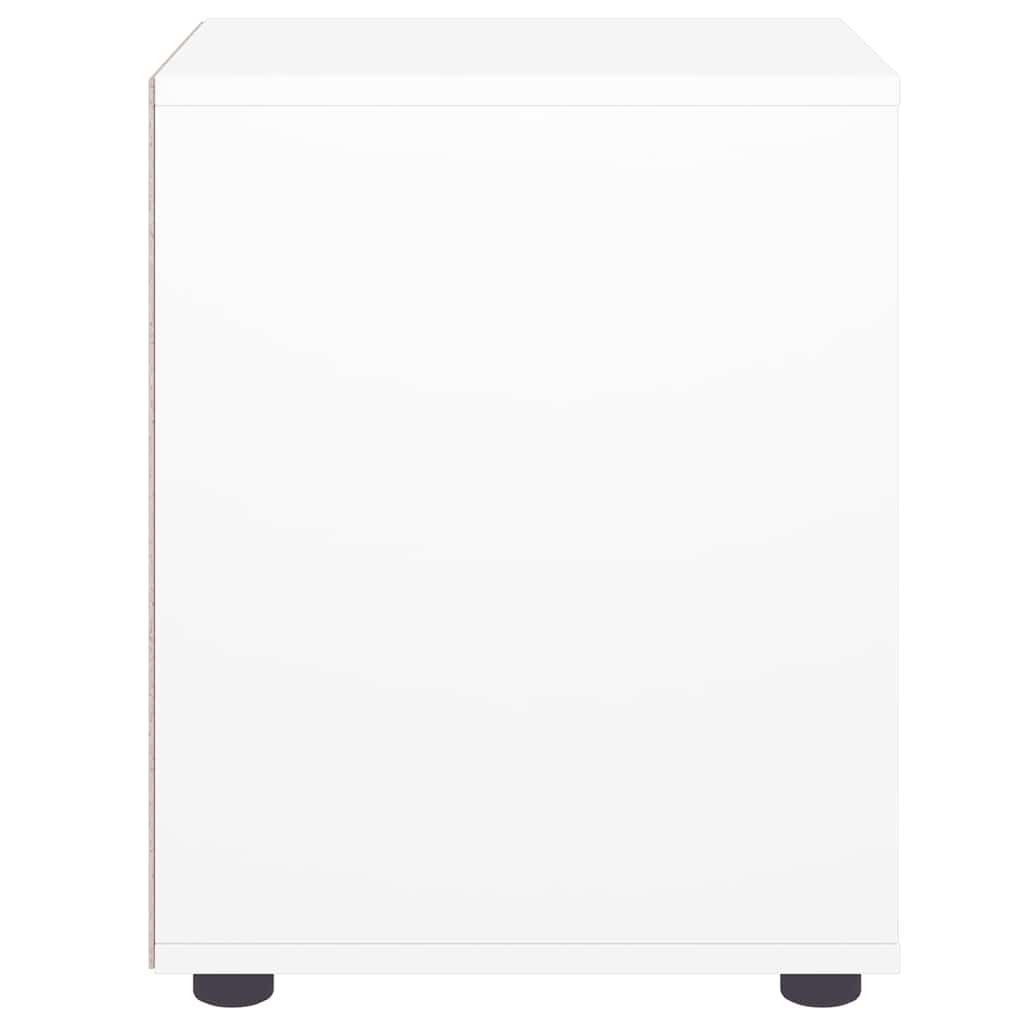 Bedside Cabinet VISNES White 45x40x50 cm Engineered Wood