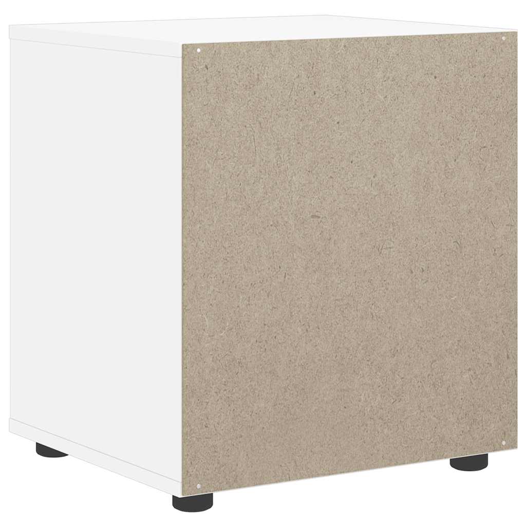 Bedside Cabinet VISNES White 45x40x50 cm Engineered Wood