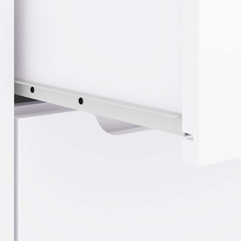 Bedside Cabinet VISNES White 45x40x50 cm Engineered Wood