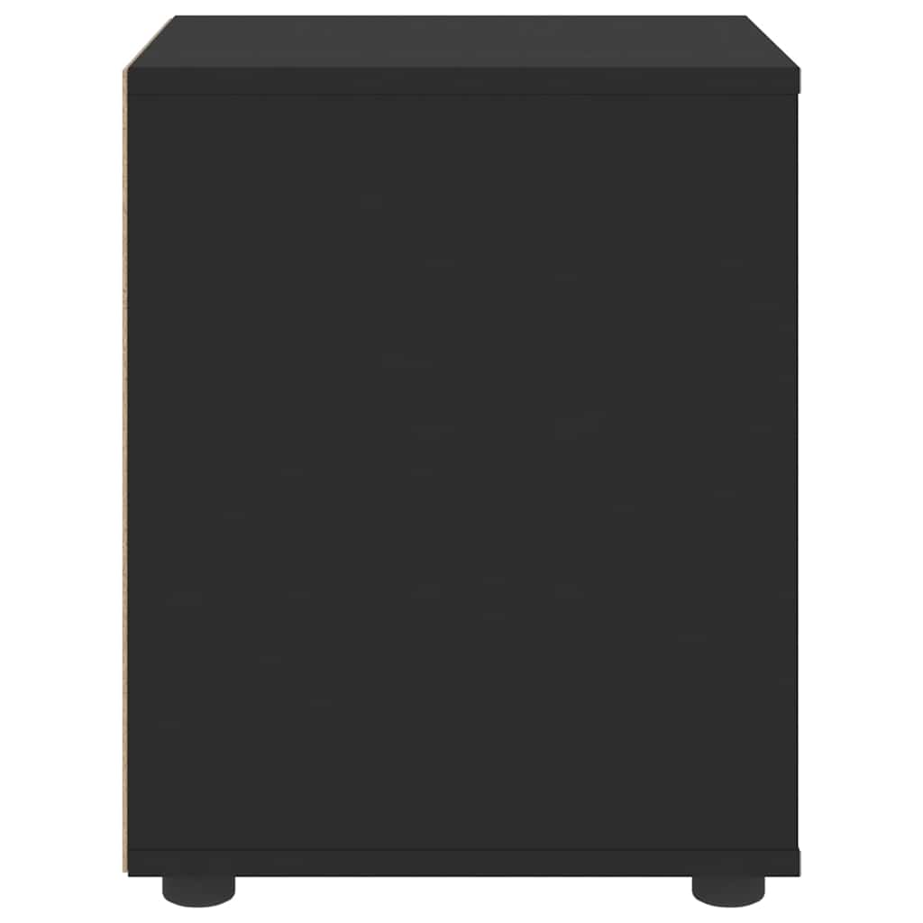 Bedside Cabinet VISNES Black 45x40x50 cm Engineered Wood