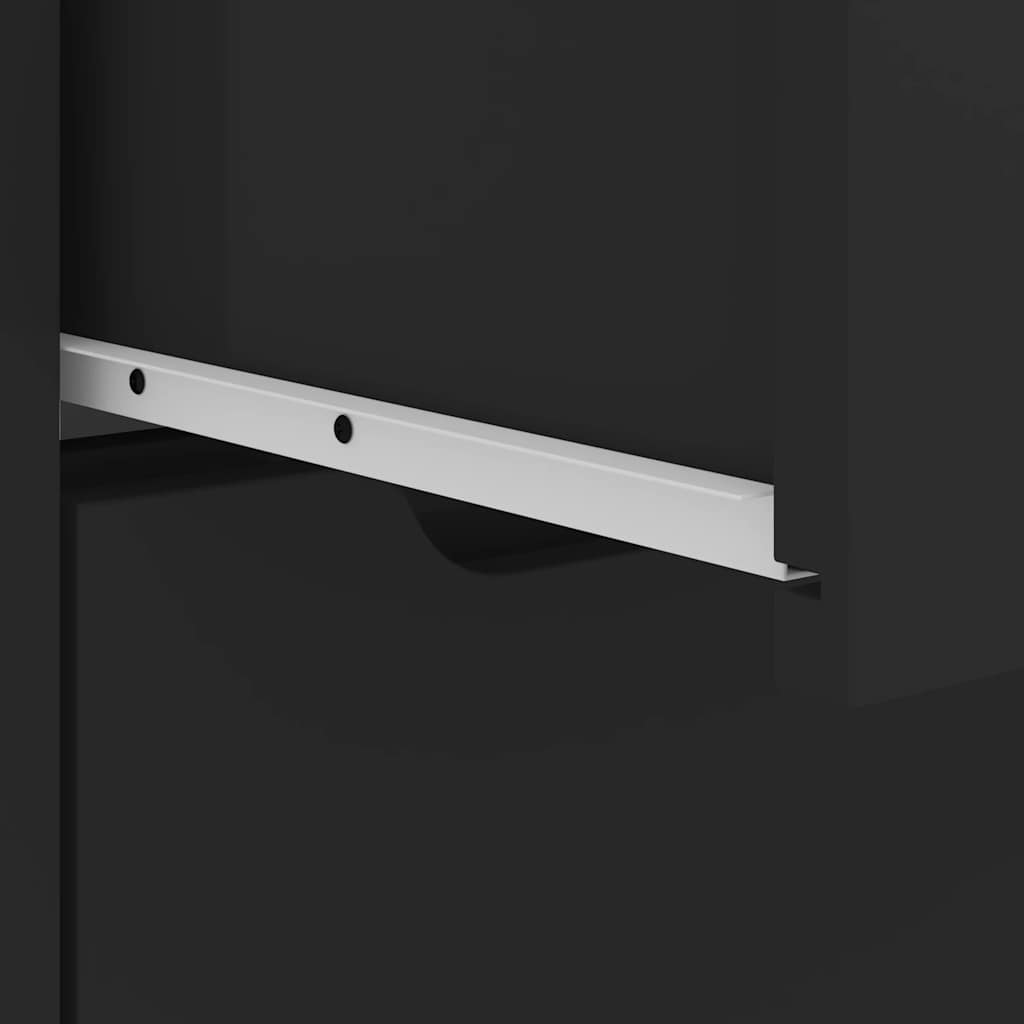 Bedside Cabinet VISNES Black 45x40x50 cm Engineered Wood