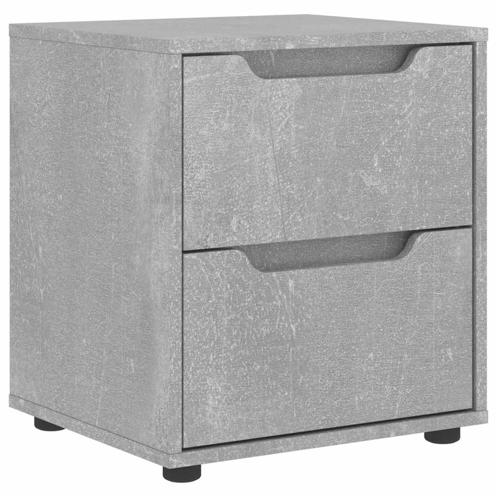 Bedside Cabinet VISNES Concrete Grey 45x40x50 cm Engineered Wood