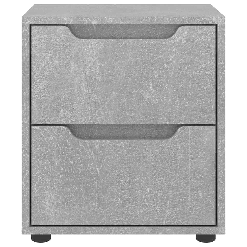 Bedside Cabinet VISNES Concrete Grey 45x40x50 cm Engineered Wood