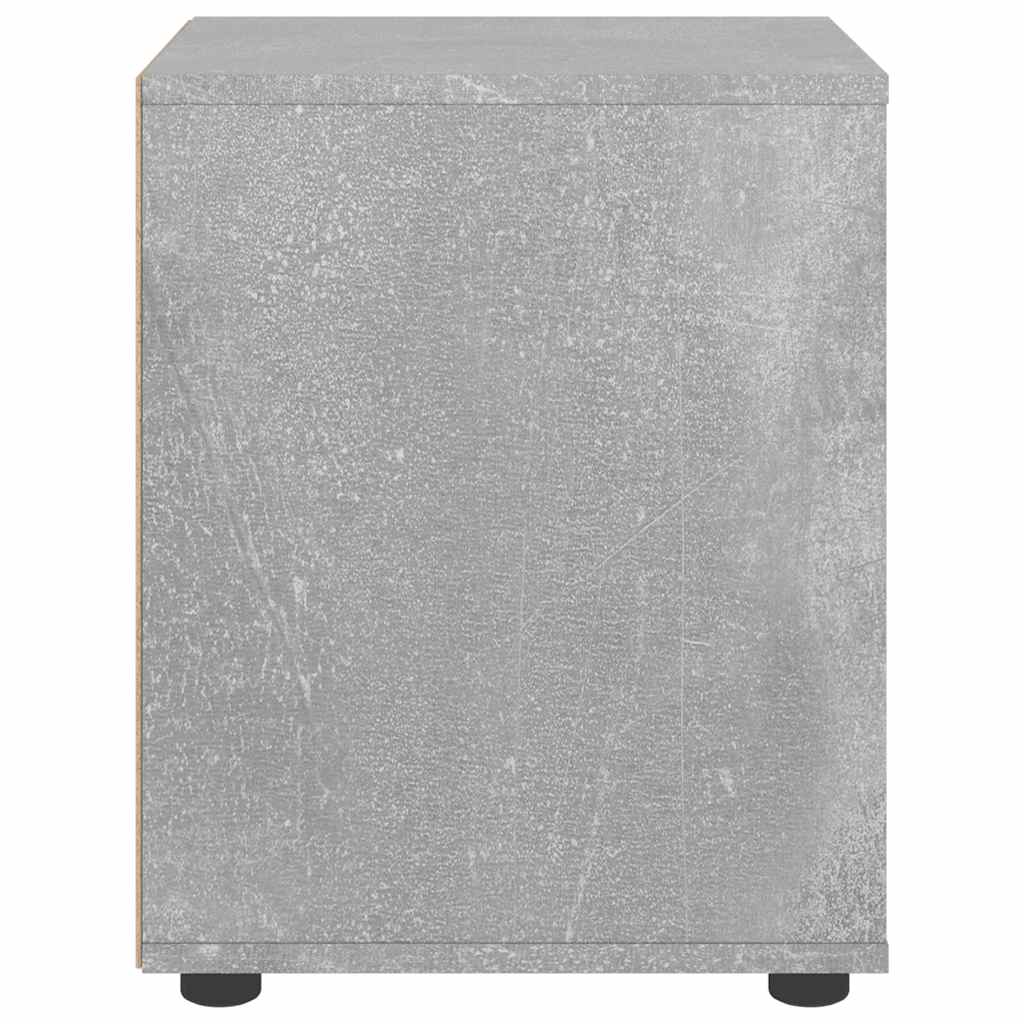 Bedside Cabinet VISNES Concrete Grey 45x40x50 cm Engineered Wood