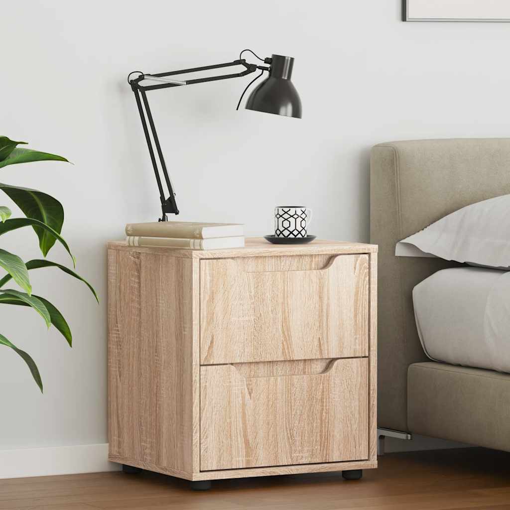 Bedside Cabinet VISNES Sonoma Oak 45x40x50 cm Engineered Wood