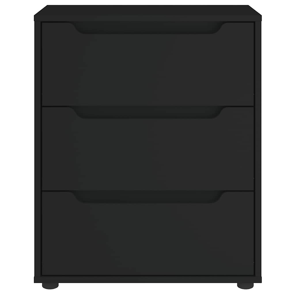 Sideboard VISNES Black 60x40x73 cm Engineered Wood