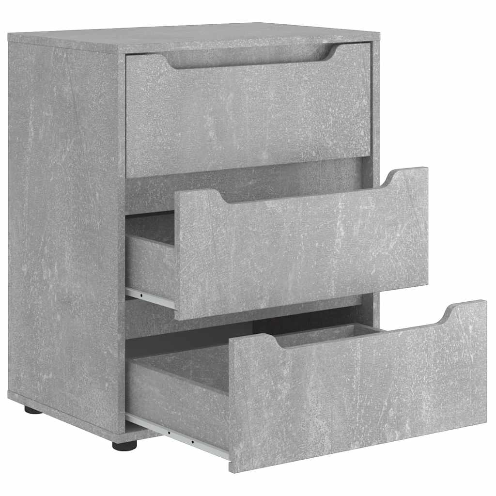 Sideboard VISNES Concrete Grey 60x40x73 cm Engineered Wood