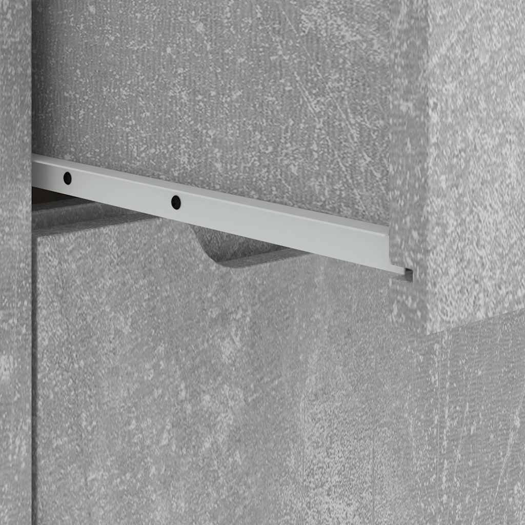 Sideboard VISNES Concrete Grey 60x40x73 cm Engineered Wood