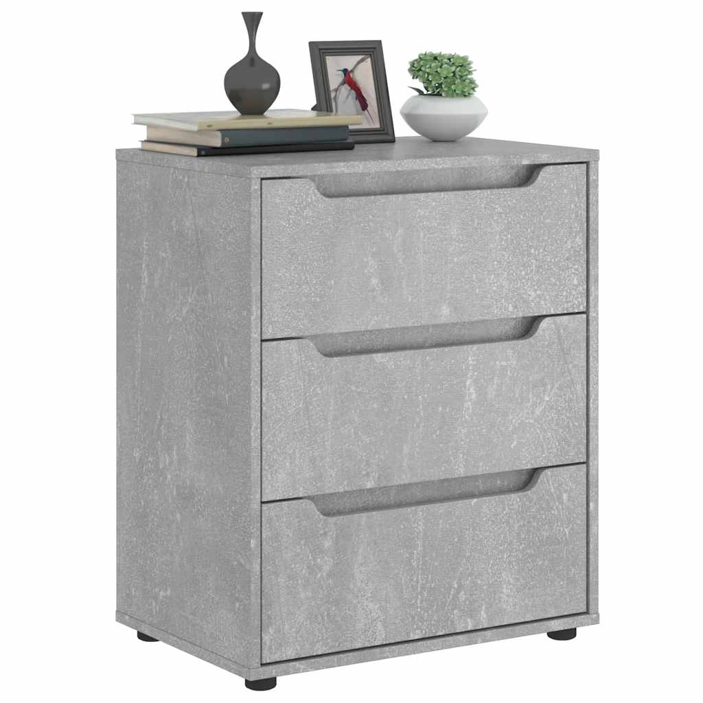 Sideboard VISNES Concrete Grey 60x40x73 cm Engineered Wood