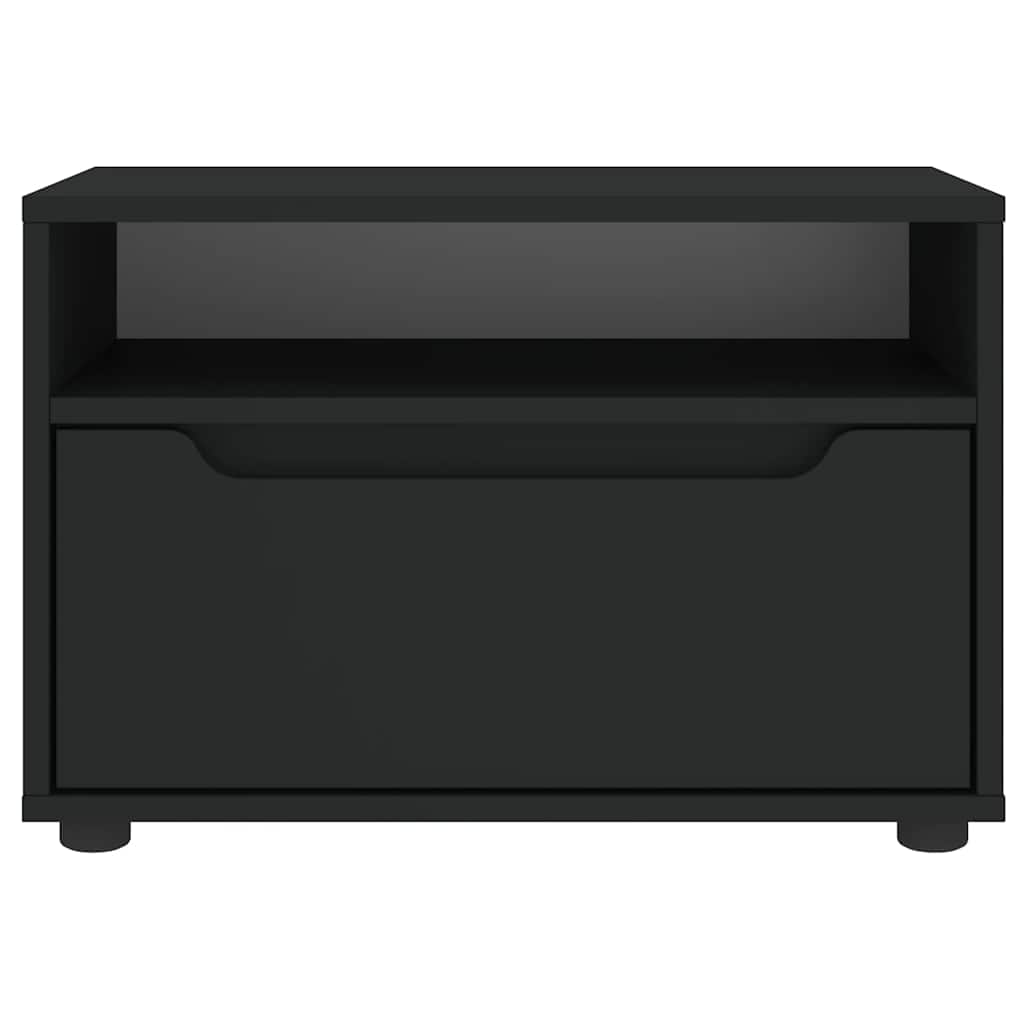 TV Cabinet VISNES Black 60x40x38 cm Engineered Wood