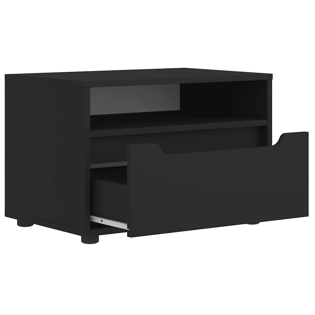 TV Cabinet VISNES Black 60x40x38 cm Engineered Wood