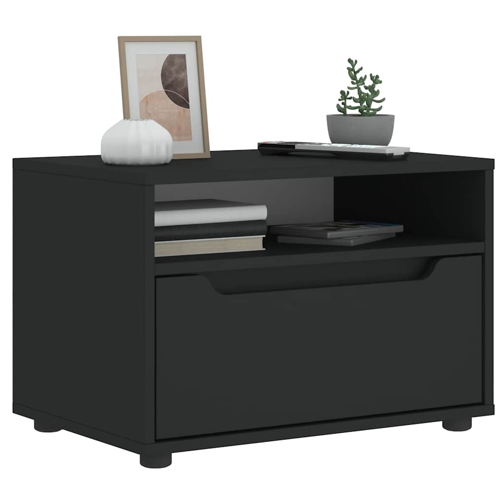 TV Cabinet VISNES Black 60x40x38 cm Engineered Wood