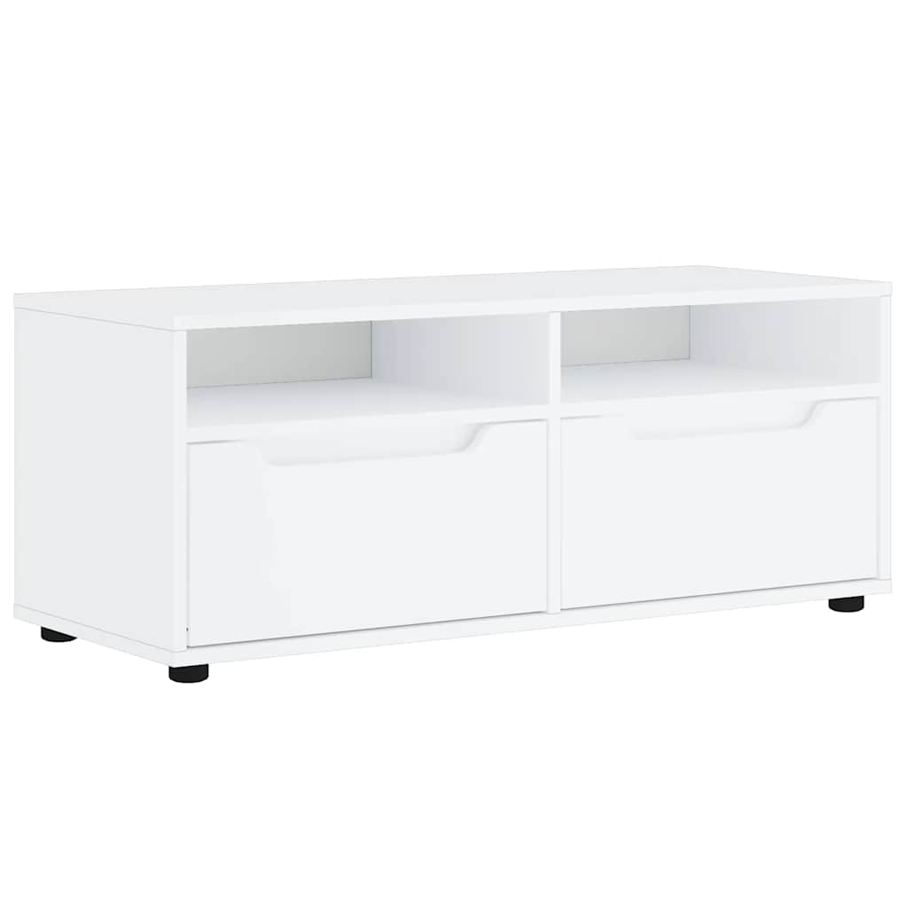 TV Cabinet VISNES White 100x40x38 cm Engineered Wood