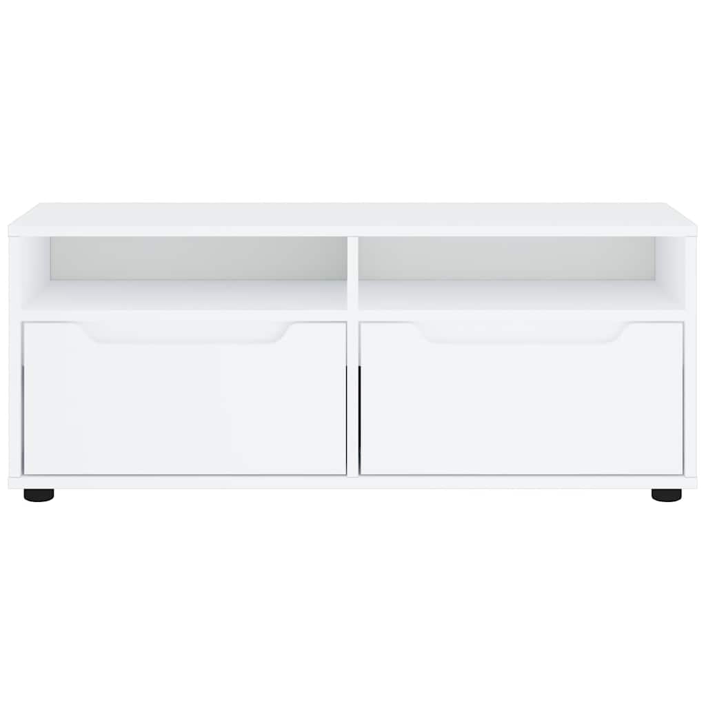 TV Cabinet VISNES White 100x40x38 cm Engineered Wood