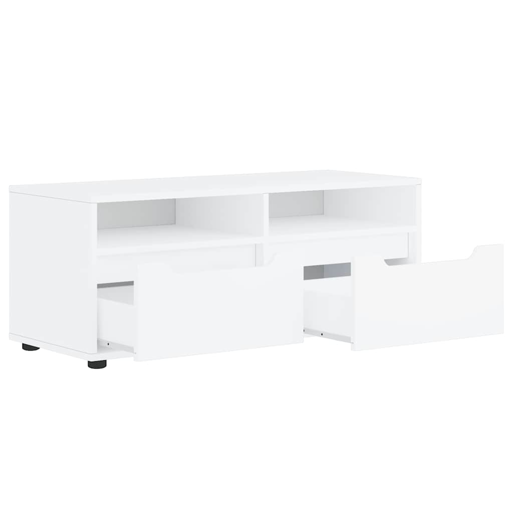 TV Cabinet VISNES White 100x40x38 cm Engineered Wood