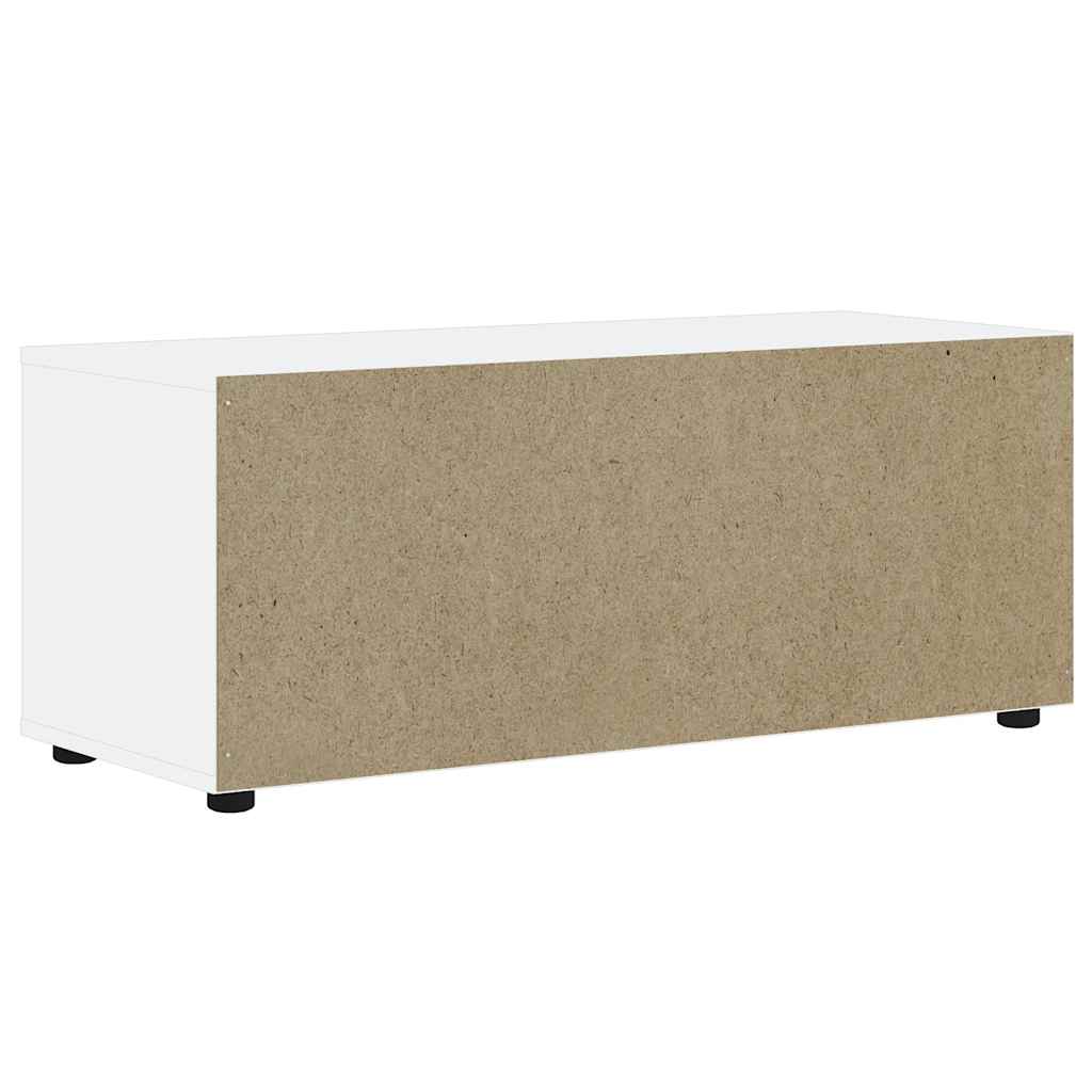 TV Cabinet VISNES White 100x40x38 cm Engineered Wood