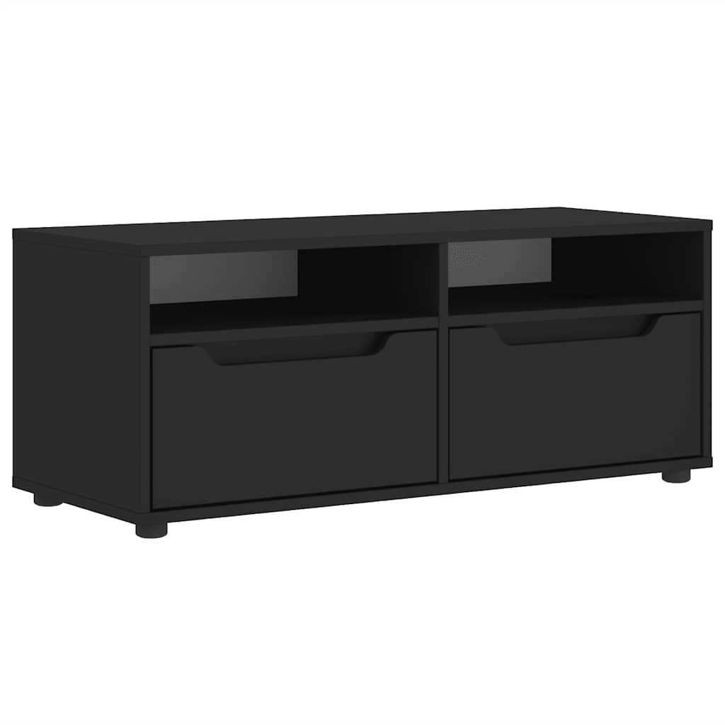 TV Cabinet VISNES Black 100x40x38 cm Engineered Wood