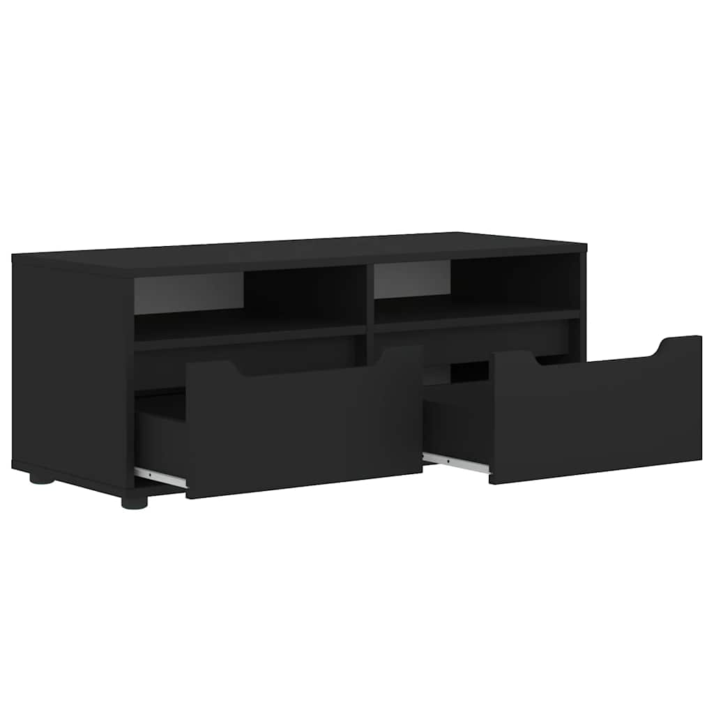 TV Cabinet VISNES Black 100x40x38 cm Engineered Wood