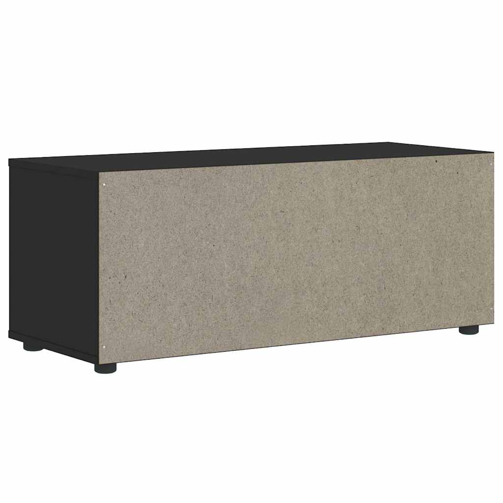 TV Cabinet VISNES Black 100x40x38 cm Engineered Wood