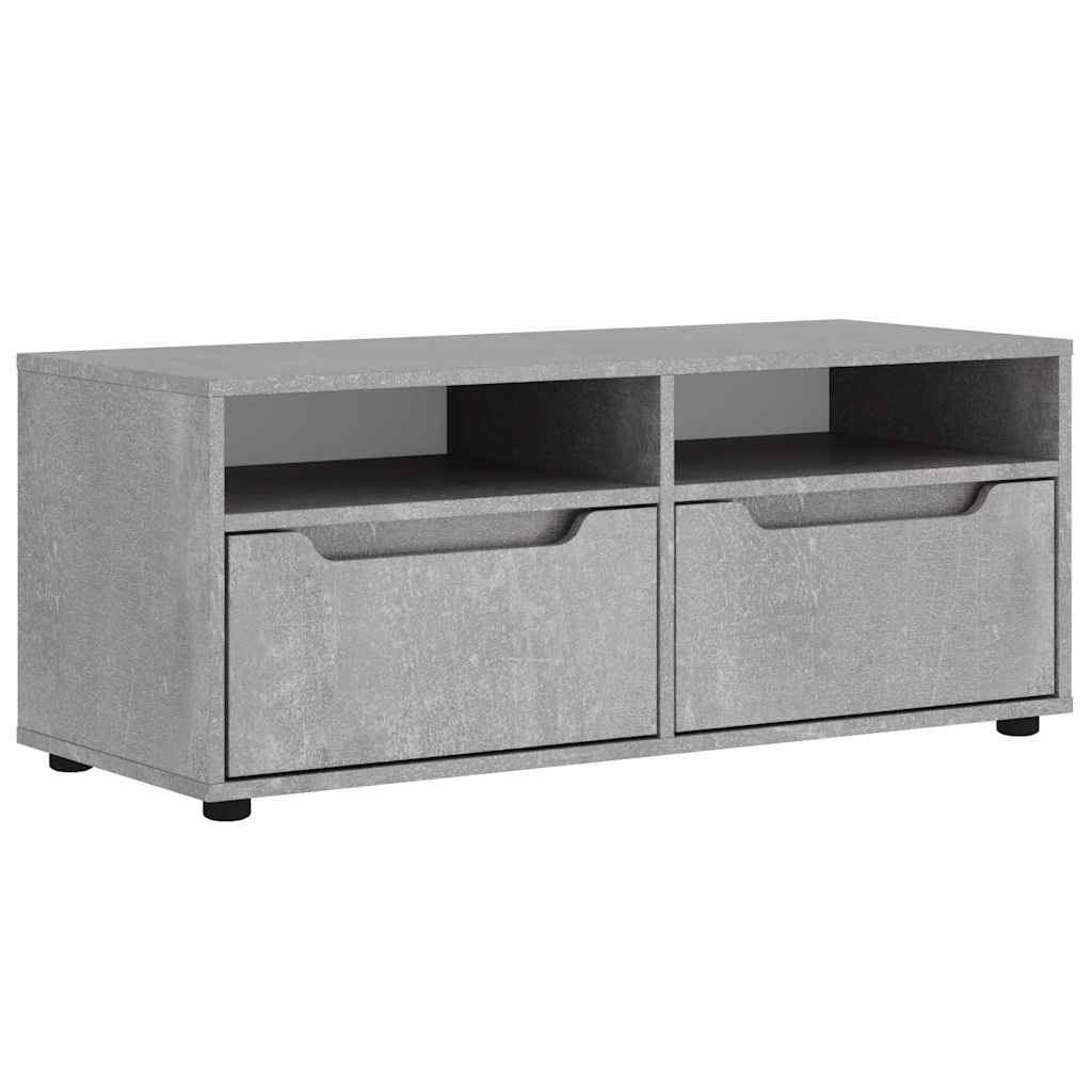 TV Cabinet VISNES Concrete Grey 100x40x38 cm Engineered Wood