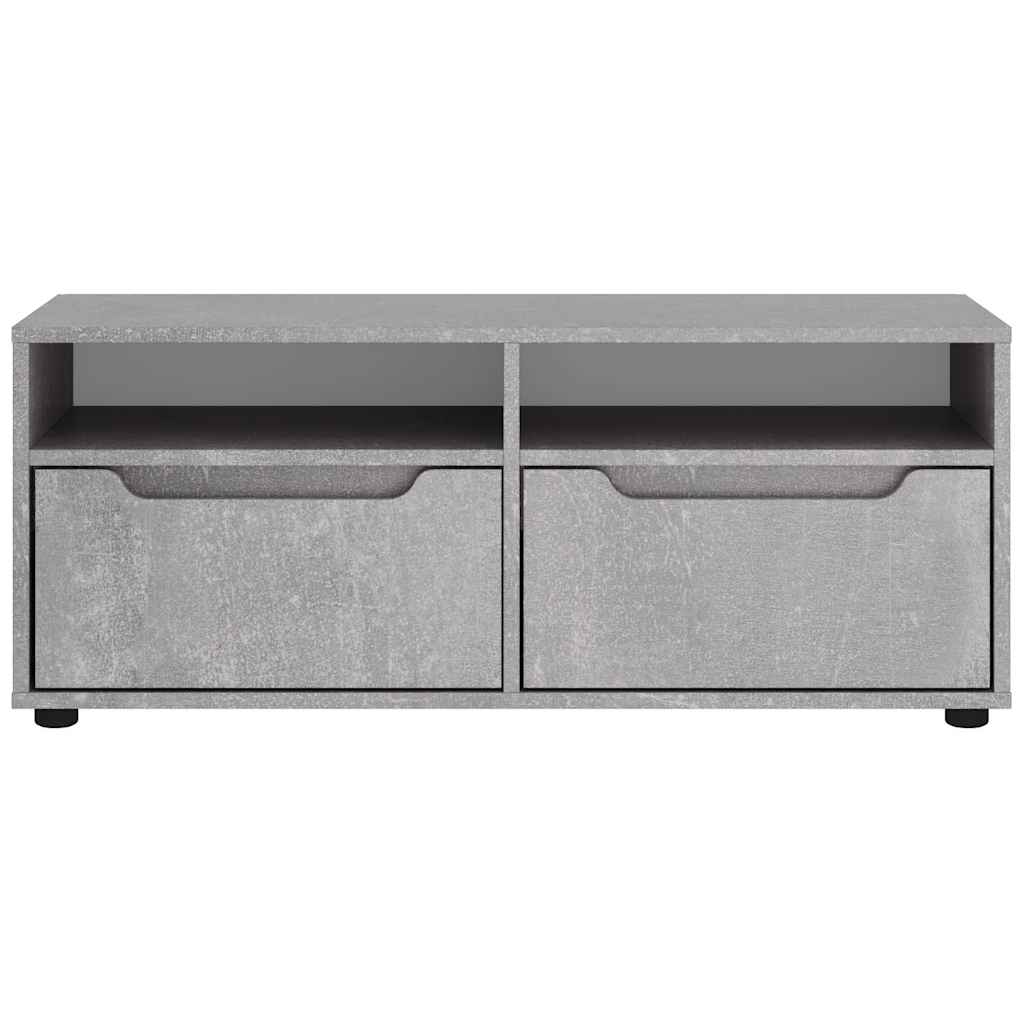 TV Cabinet VISNES Concrete Grey 100x40x38 cm Engineered Wood