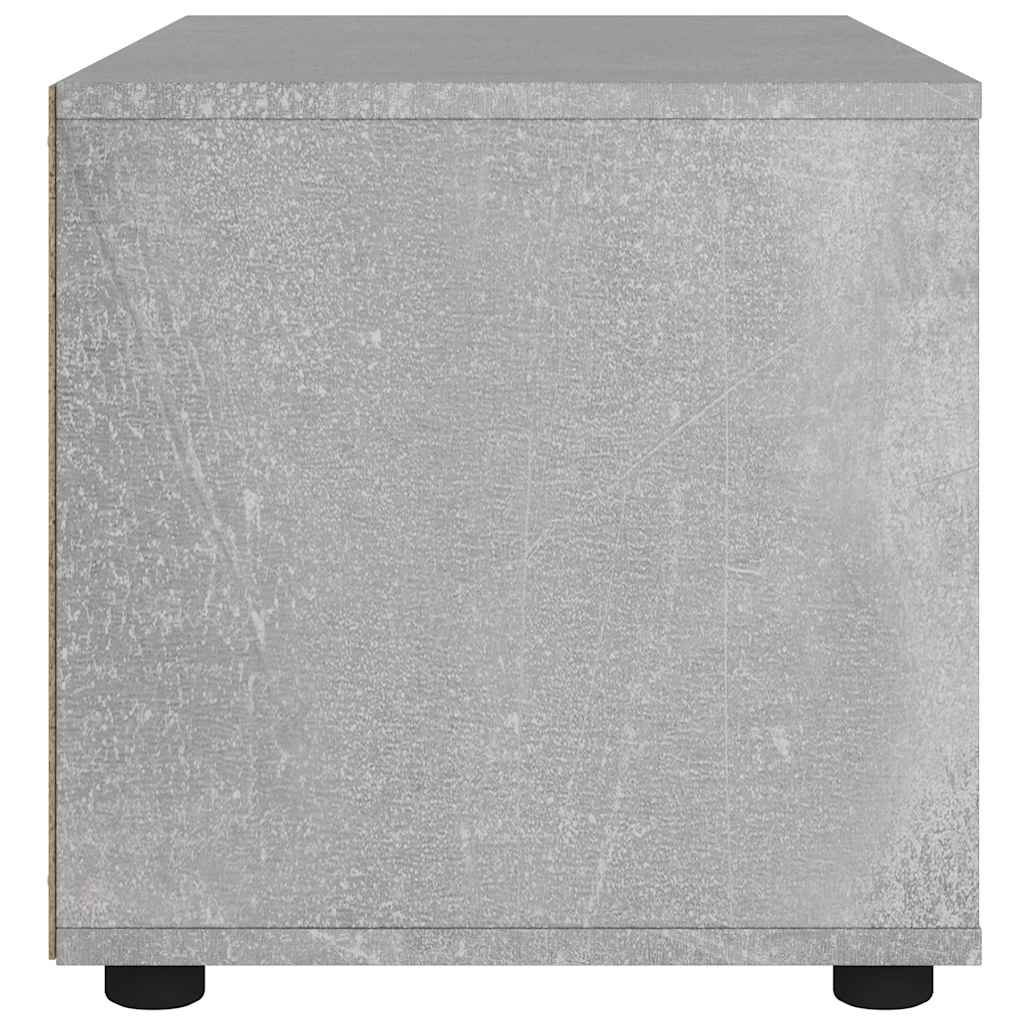 TV Cabinet VISNES Concrete Grey 100x40x38 cm Engineered Wood