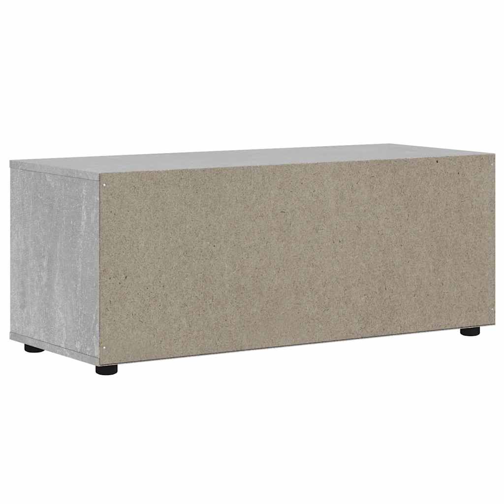 TV Cabinet VISNES Concrete Grey 100x40x38 cm Engineered Wood