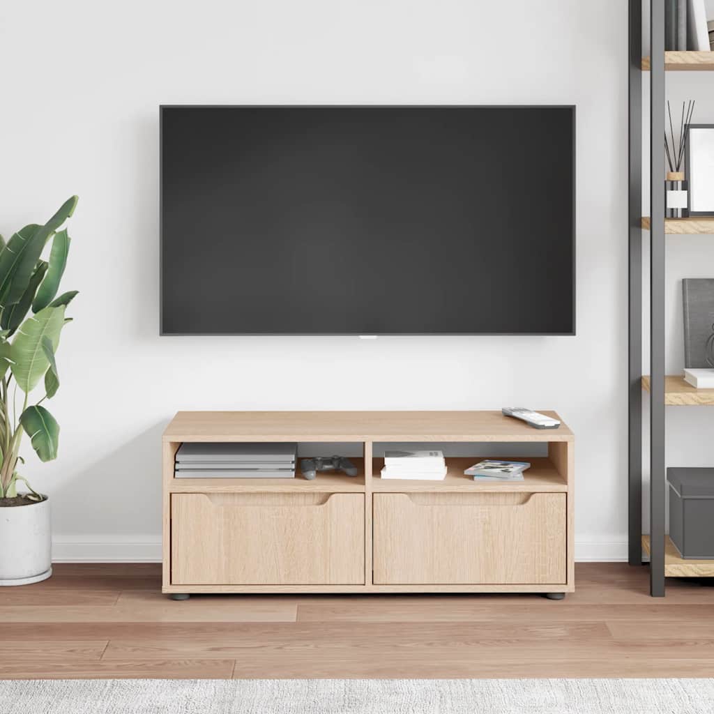 TV Cabinet VISNES Sonoma Oak 100x40x38 cm Engineered Wood