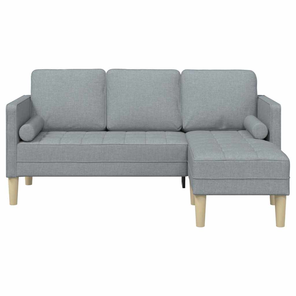 Sofa Set Light grey 173 x 131 x 67 cm Fabric