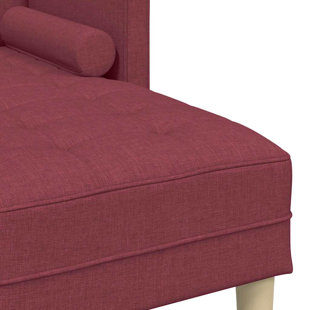 Sofa Set Wine red 173 x 131 x 67 cm Fabric