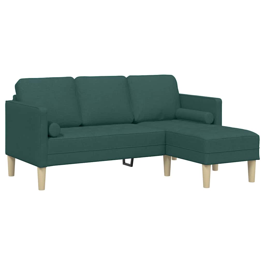 Sofa Set Dark Green 173 x 131 x 67 cm Fabric