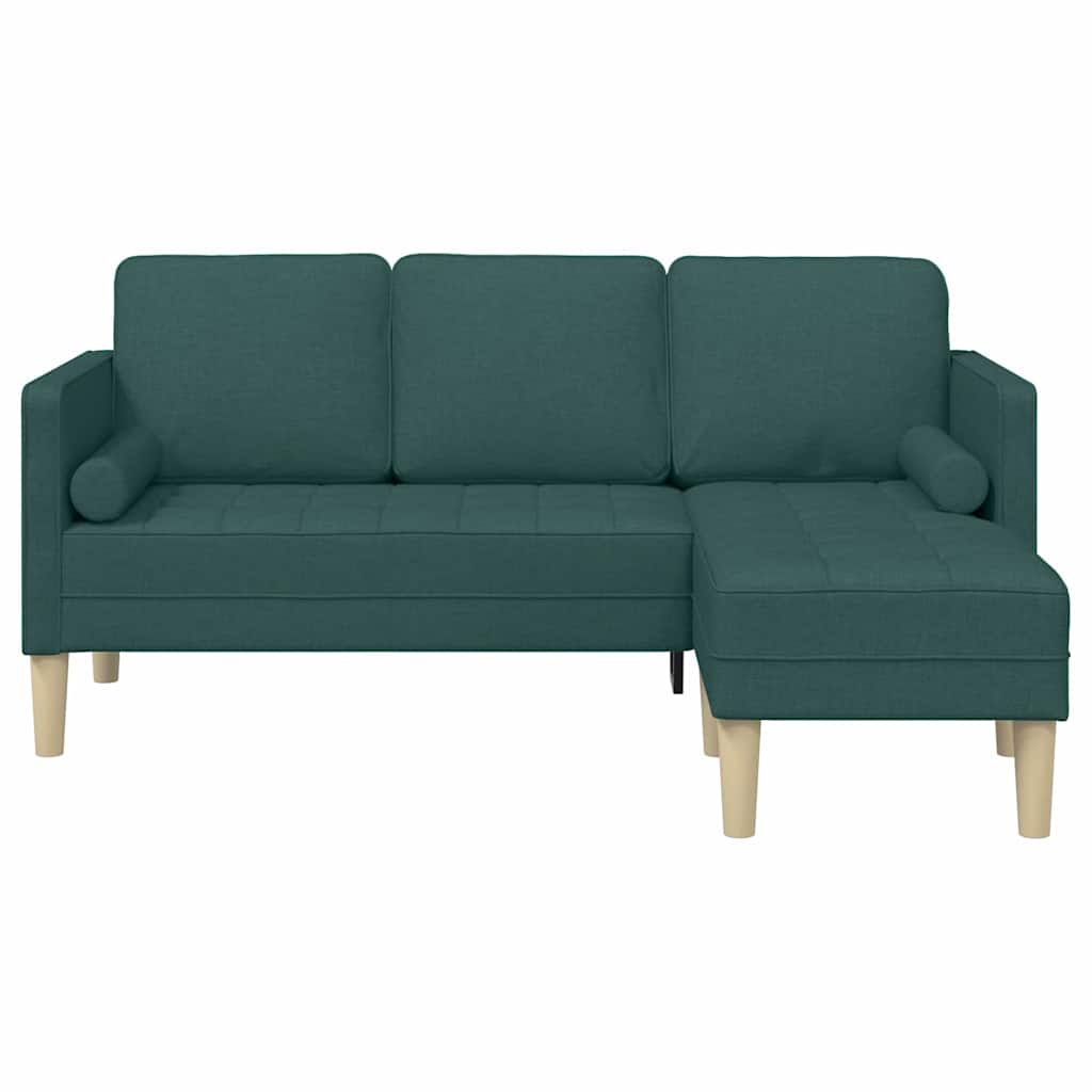 Sofa Set Dark Green 173 x 131 x 67 cm Fabric